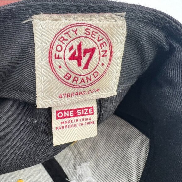 Golden State Warriors "The City" 47 Brand Hardwood Classic Black Snapback Hat - Picture 10 of 10